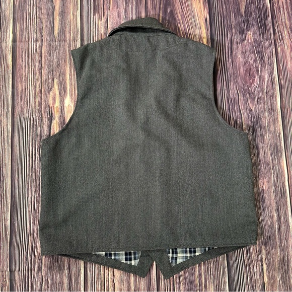 Filson Whipcord Western Vest Virgin Wool Mackinaw Pockets USA Style 10064 Sz XL - Picture 6 of 9